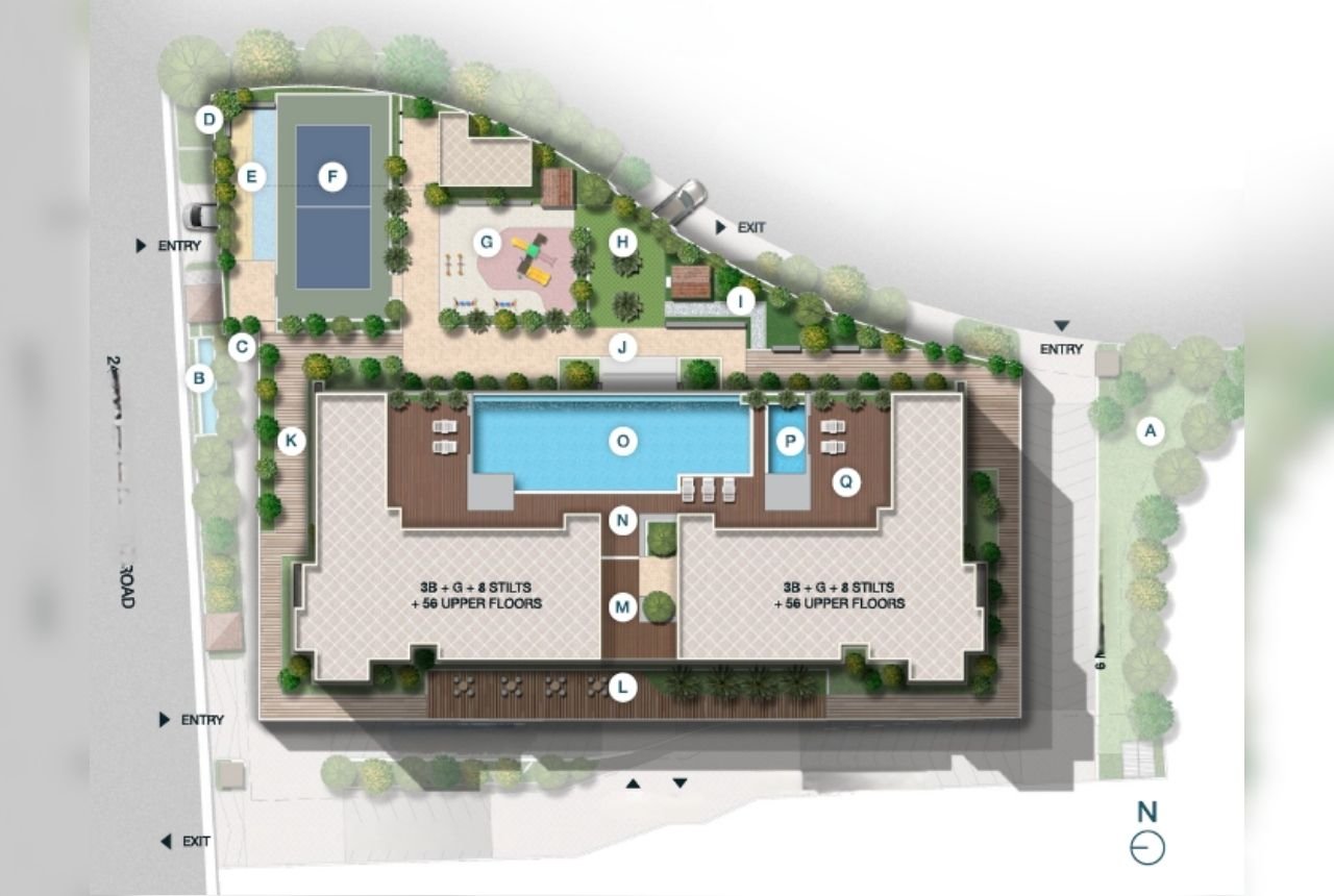 Shobha-Inizio-Parel-Amenities-Layout